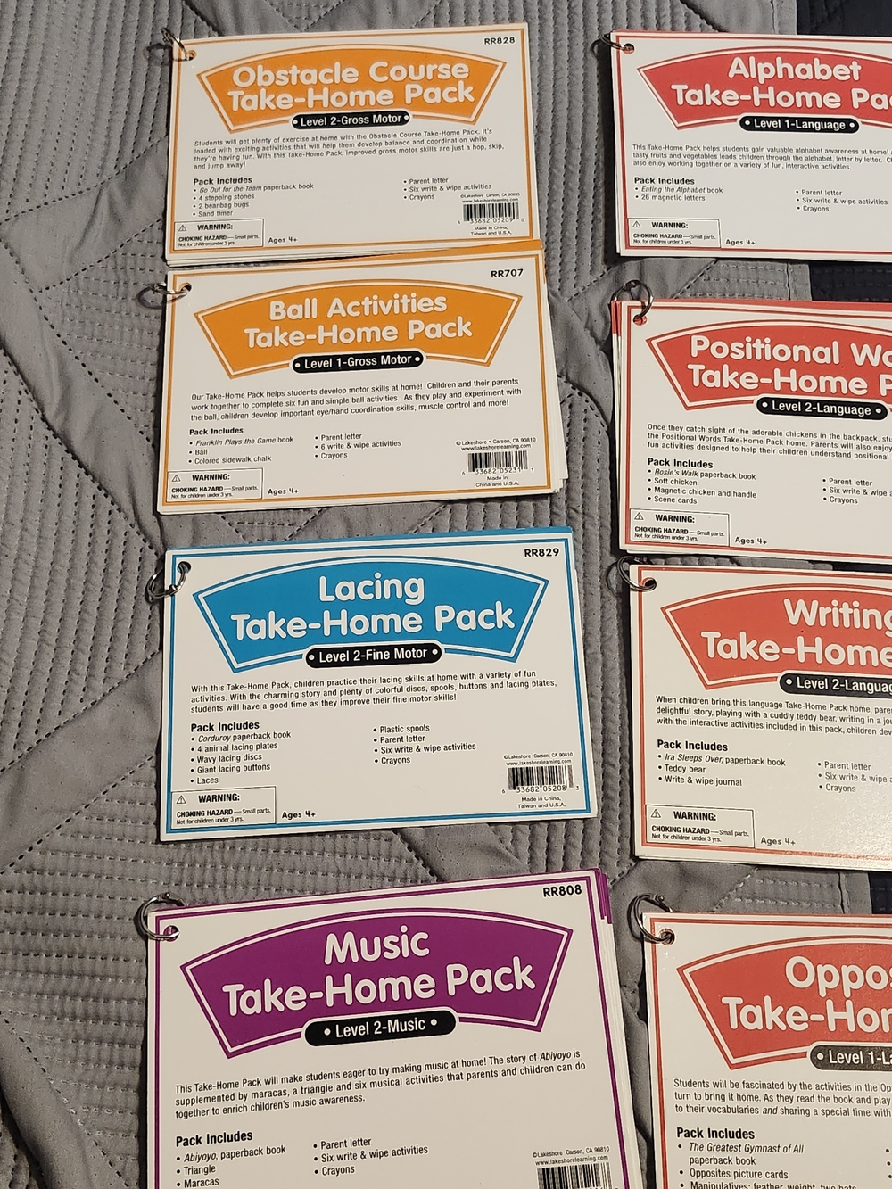 Educational Take-Home Learning Packs - Multi-Color Classroom Set - Picture 4 of 7